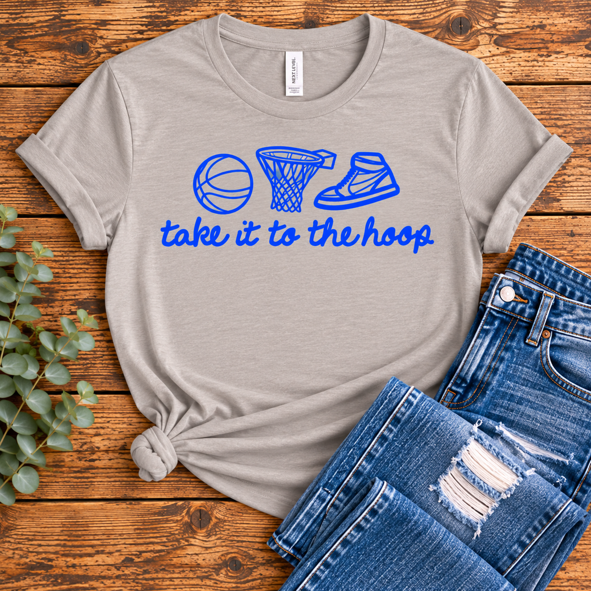 Take it to the Hoop Script Basketball Tee