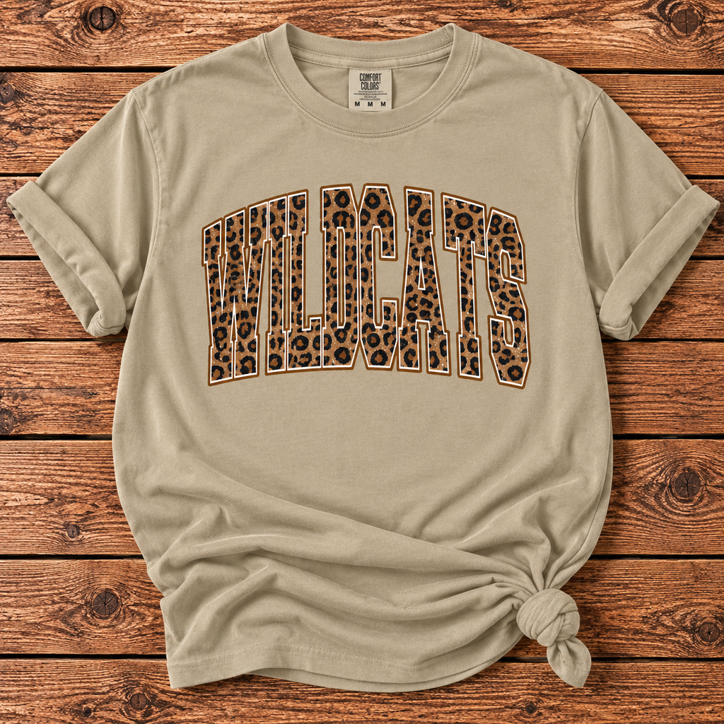Custom Comfort Colors Vintage Leopard Spirit Tee