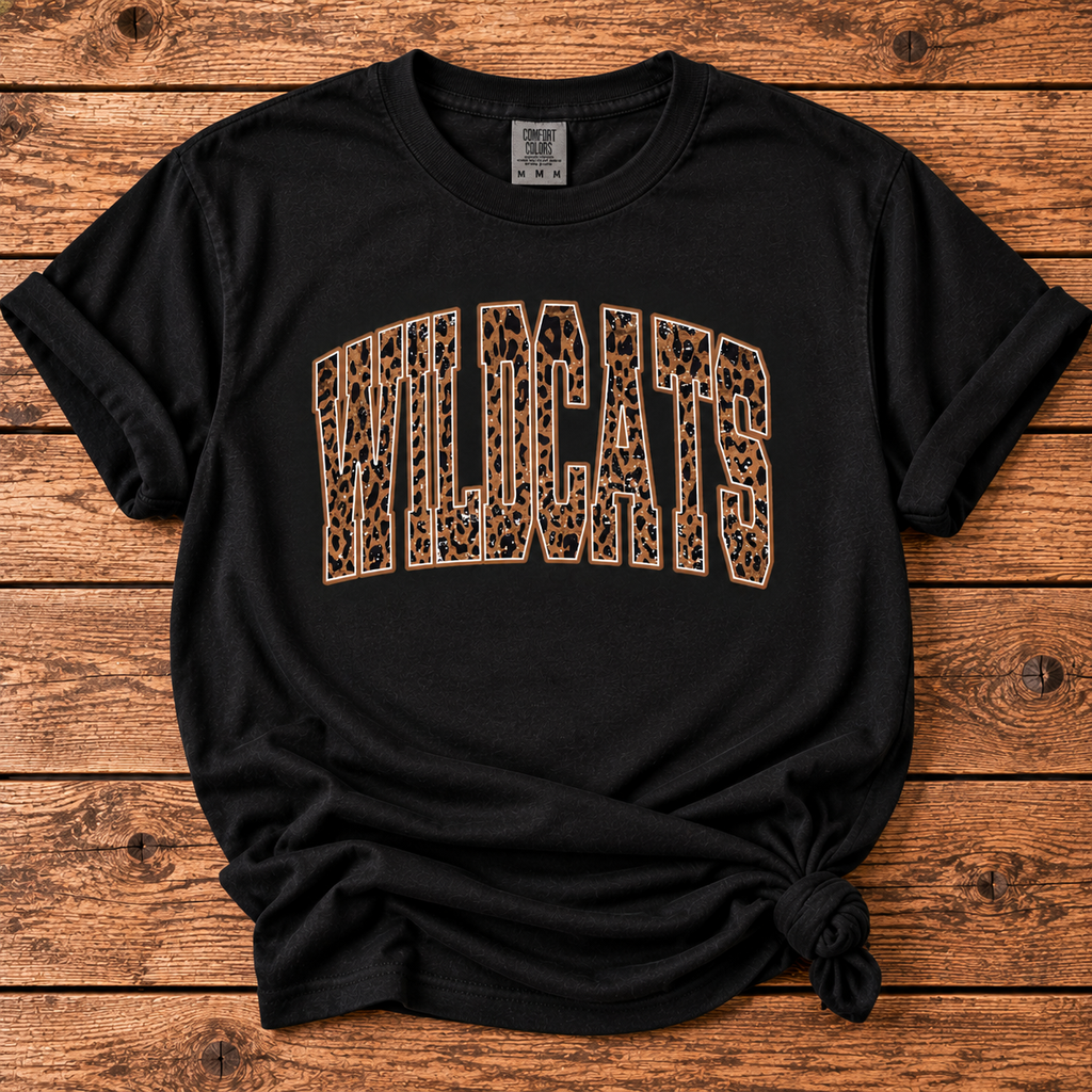 Custom Comfort Colors Vintage Leopard Spirit Tee