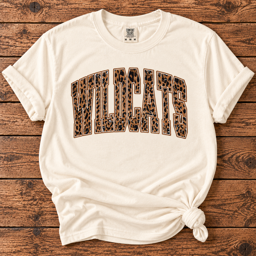 Custom Comfort Colors Vintage Leopard Spirit Tee