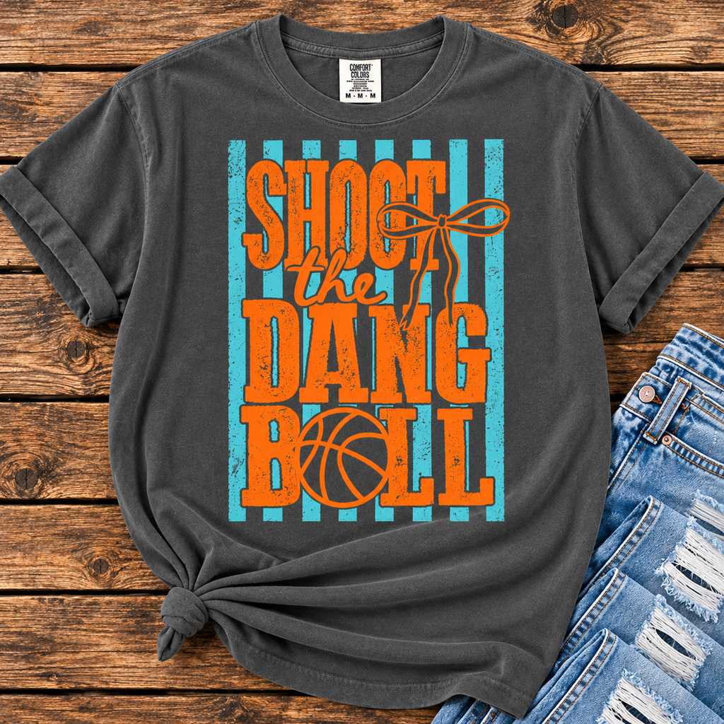 Shoot the Dang Ball Basketball Graphic Tee
