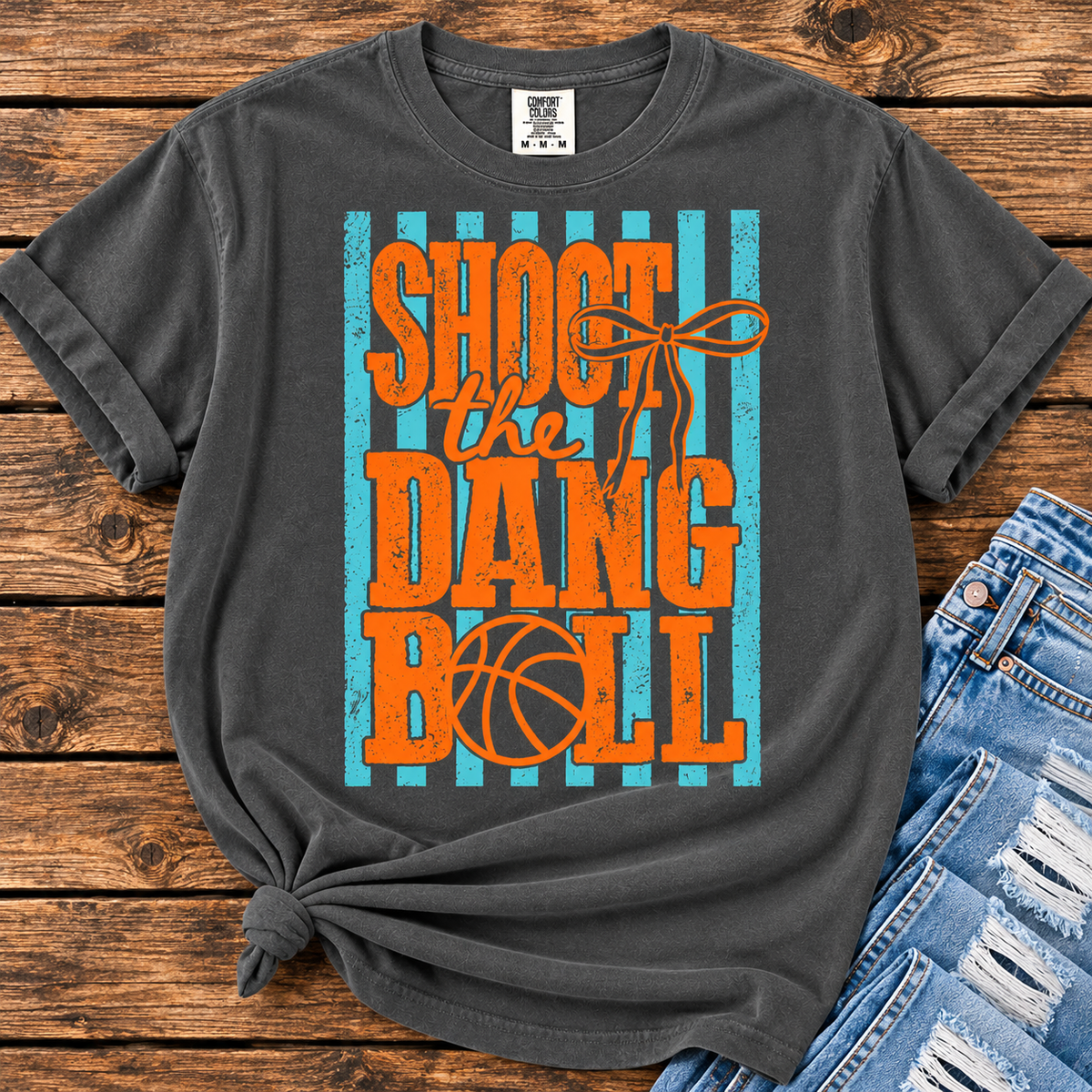 Shoot the Dang Ball Basketball Graphic Tee
