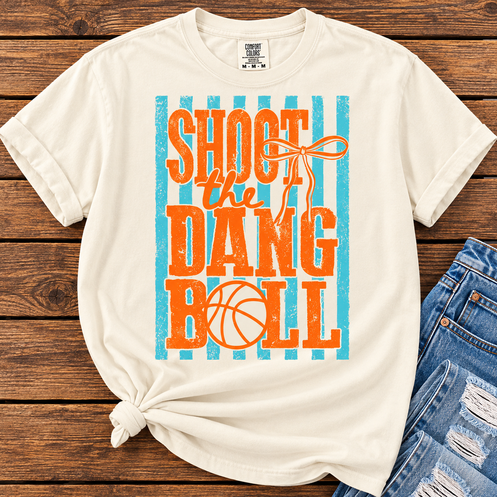 Shoot the Dang Ball Basketball Graphic Tee