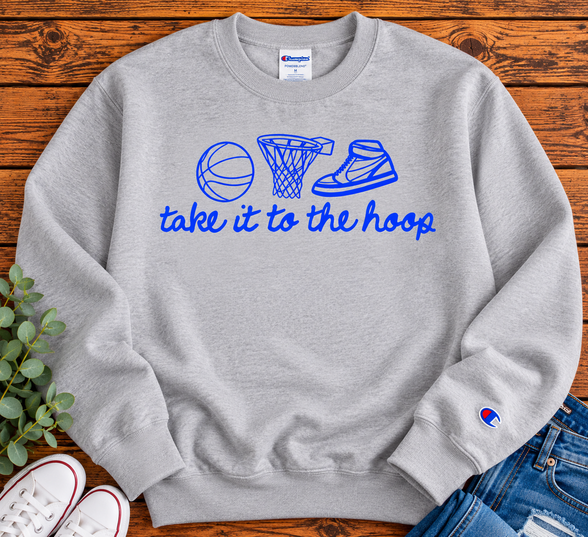 Take it to the Hoop Champion Crewneck