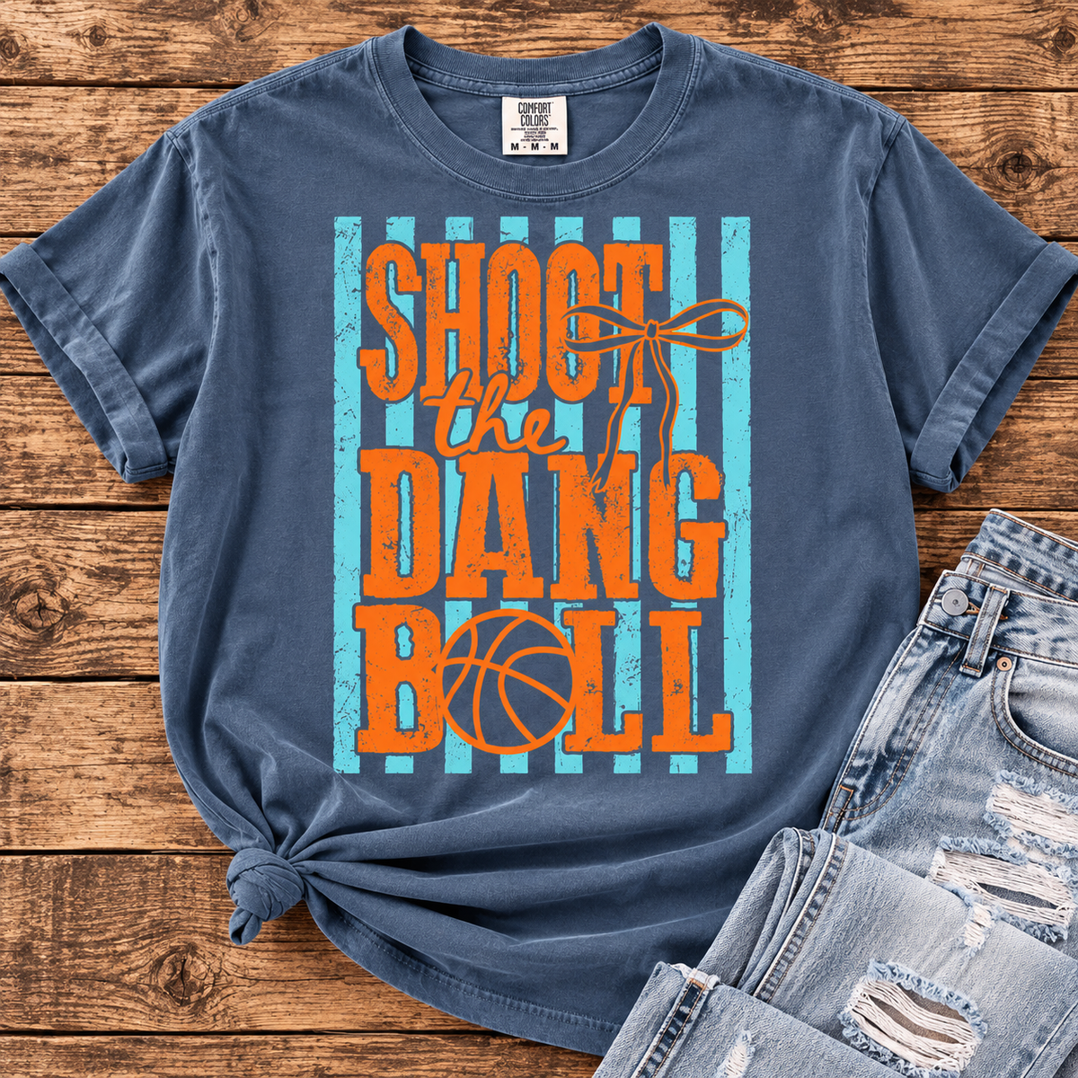 Shoot the Dang Ball Basketball Graphic Tee